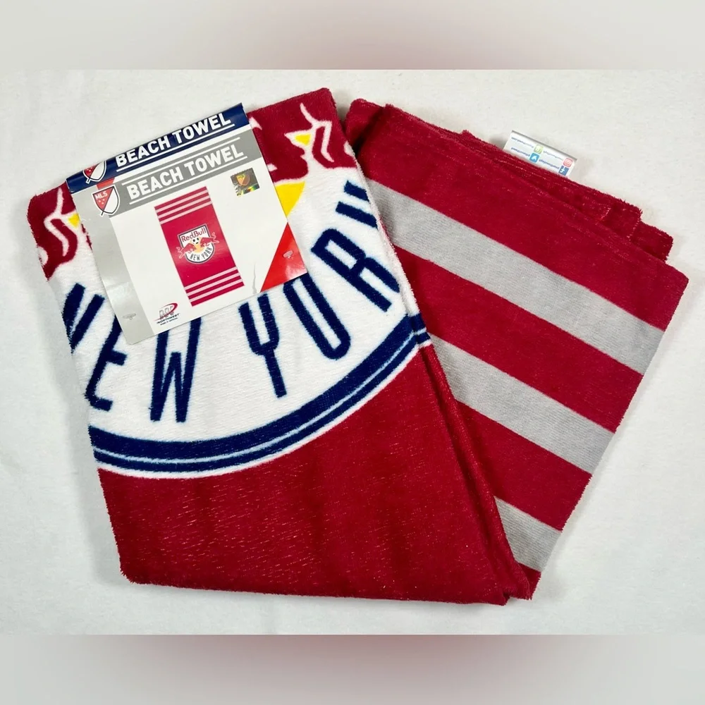 NORTHWEST New York Red Bulls Beach Towel MLS Major League Soccer NEW NWT‎